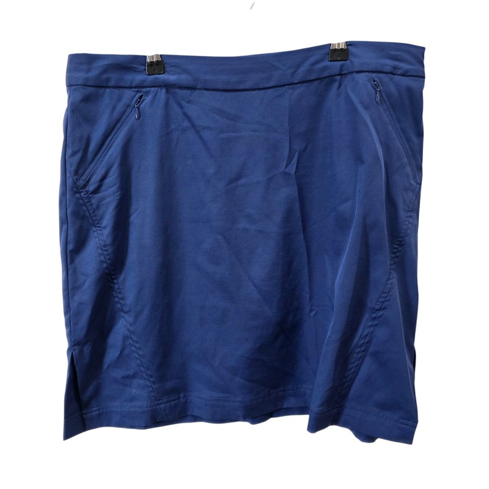 Callaway Golf Skort Womens 12 Navy Blue Zip Pockets Athletic Performance Tennis